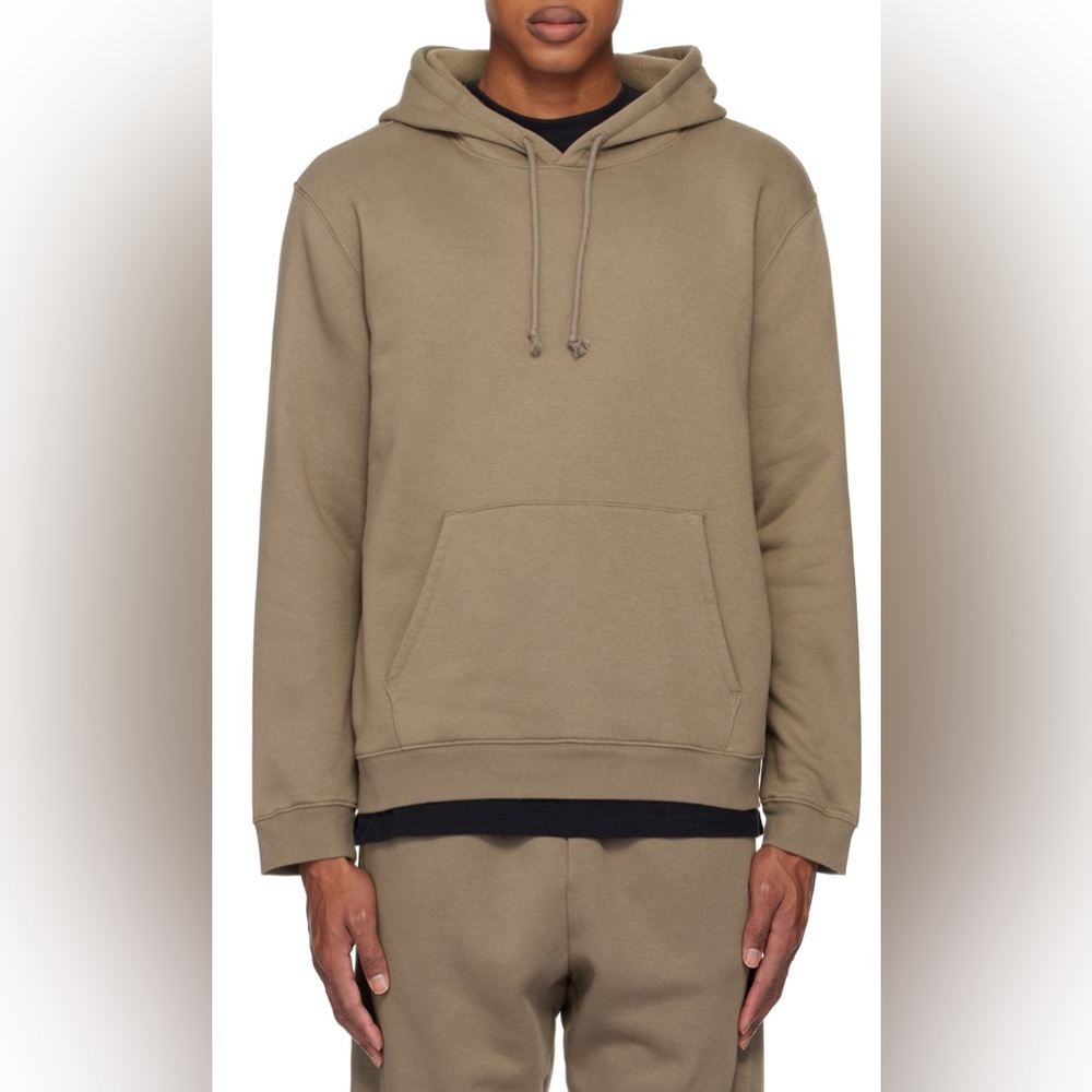 Skims Men's Tan Fleece Hoodie